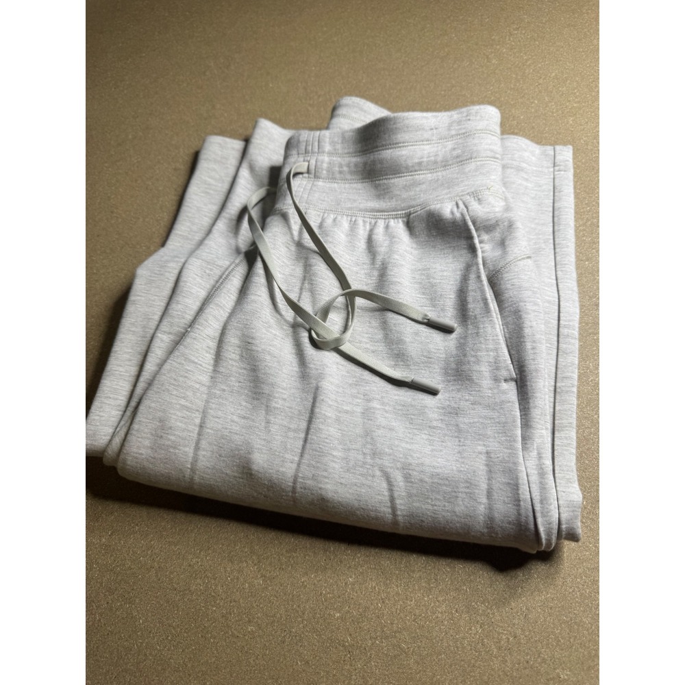 TravisMathew Womens Wide Leg Lounge Pants Grey Heather Size Medium Drawstring
